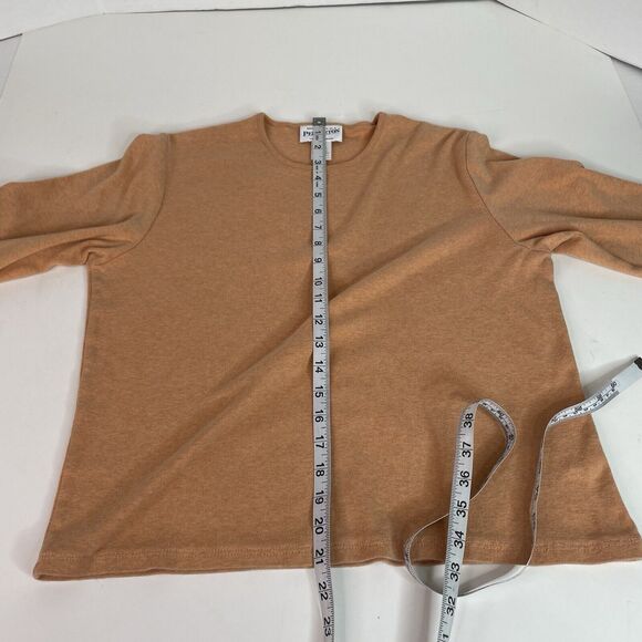 Pendleton Sweater Womens Large, Orange, Long Sleeve, Round Neck, Cotton - Picture 6 of 7